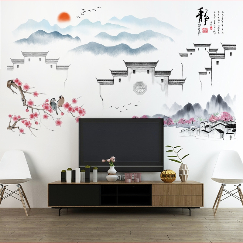 Nálepka na stenu CH69093 | PVC | Značka: Chuan Hao | Vodotesná nálepka na stenu | Priestory: obývacia izba, spálňa, štúdio, kuchyňa, kúpeľňa, vstup, balkón, komerčné priestory | Moderný minimalistický štýl, plochá nálepka na stenu