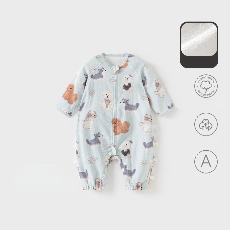 Бебешки спален чувал със разделени крачета, дишаща мрежа, дълги ръкави, дължина 80 см, за деца 1–3 години