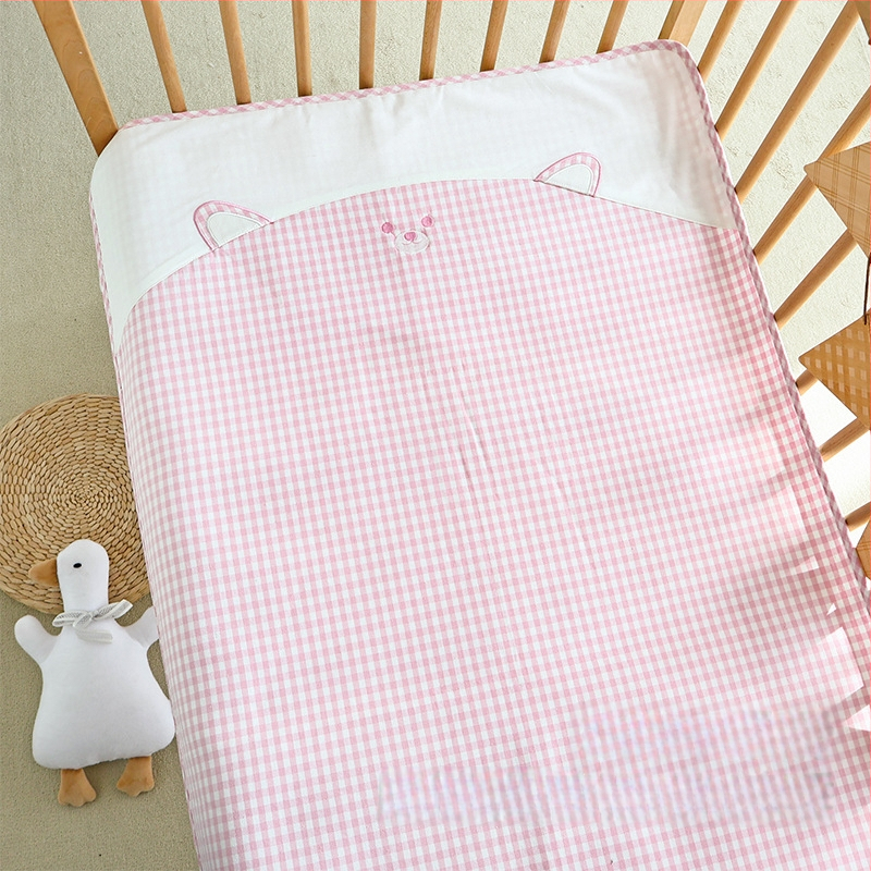 Бебешки мат Ramie, клас А, за възраст 1–6 години, с кант и принт на карикатури