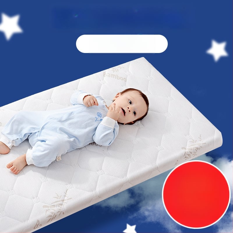Бебешки матрак Babu Fairy Tales с пълнеж от палмови влакна и трикотажна дамаска, за легла с различни размери, за бебета