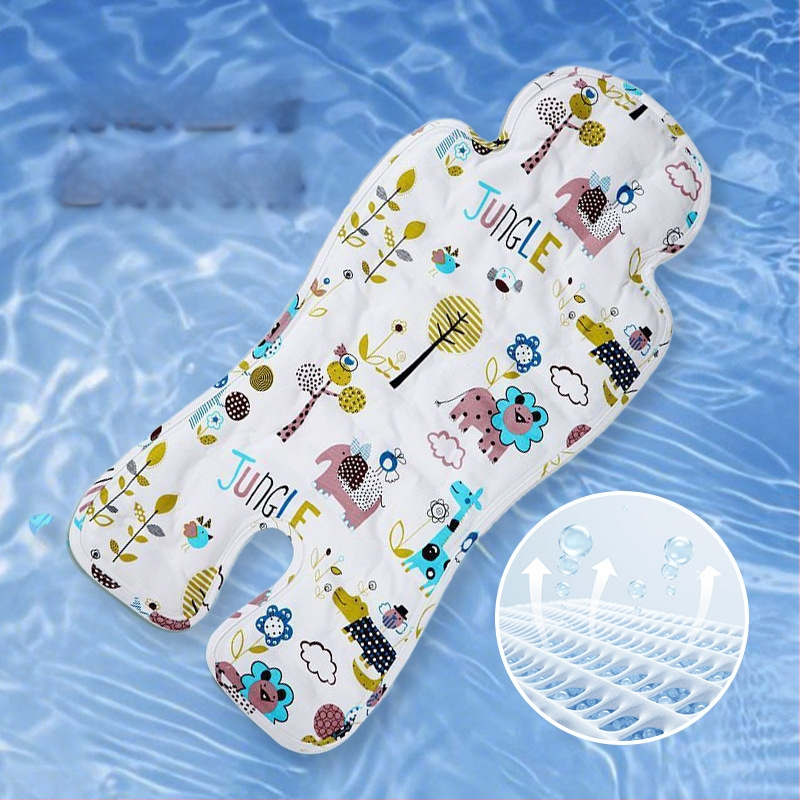 Седалка за детска количка – охладителна подложка с ледени зърна, памук, Zhi'erle, универсална за T6 количка