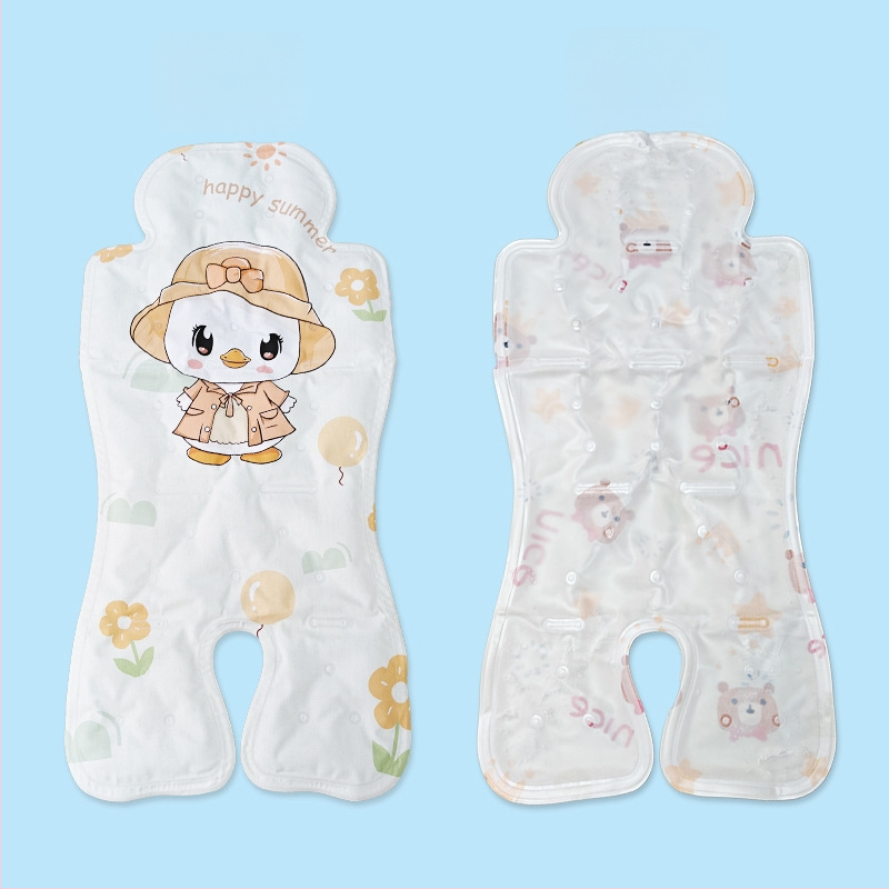 Седалка за детска количка – охладителна подложка с ледени зърна, памук, Zhi'erle, универсална за T6 количка