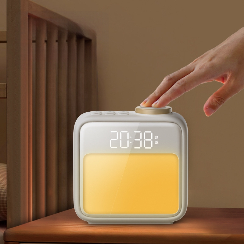 Светлина за събуждане с нощен будилник, Grating, стил модерен минимализъм, CE сертификация