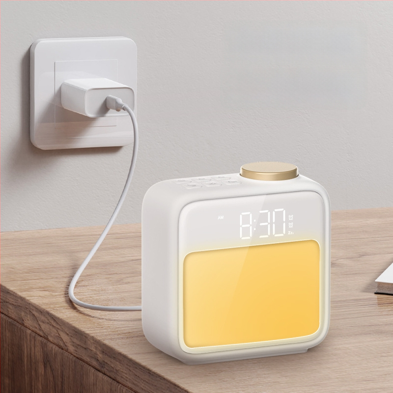 Светлина за събуждане с нощен будилник, Grating, стил модерен минимализъм, CE сертификация