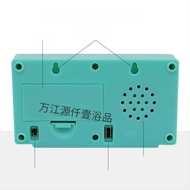 Таймер за обратно броене за масаж на краката с LCD дисплей, аларма, батерийно захранване, пластмасов корпус