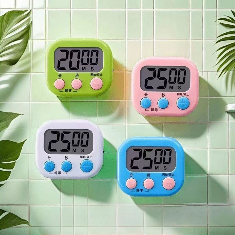 Кухненски таймер с автомобилна форма, аналогов дисплей (указател + цифри), светлинно-вълново движение, външно захранване