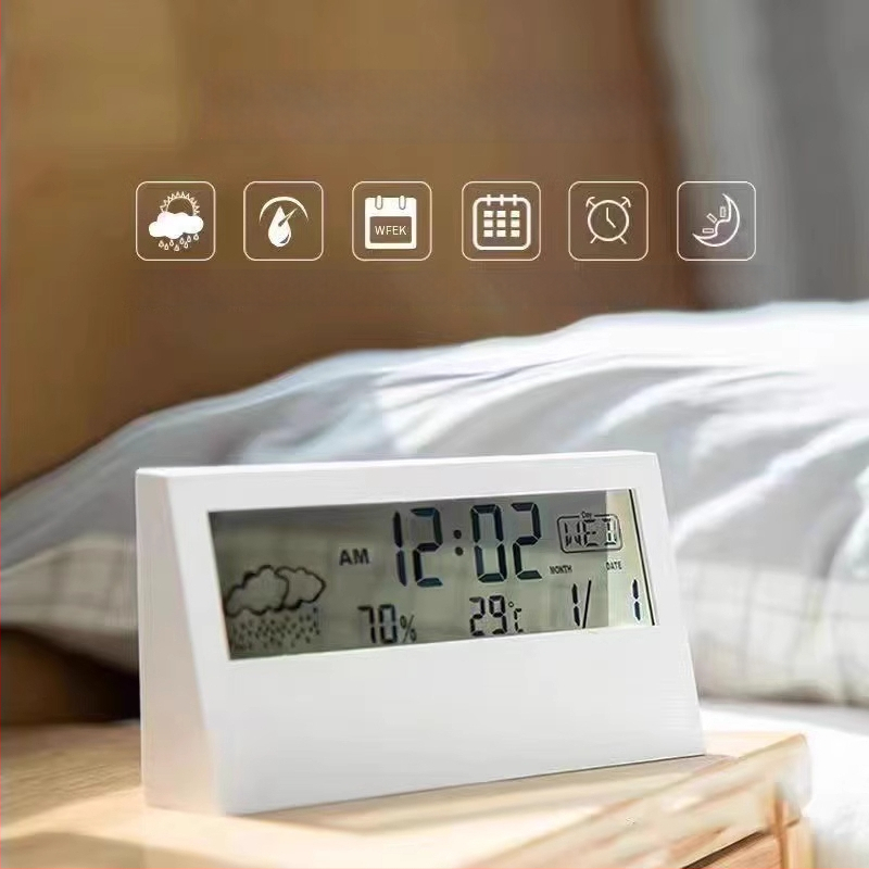 Настолен будилник за ученици с аналогов дисплей, кръгъл дизайн, батерийно захранване, механично движение