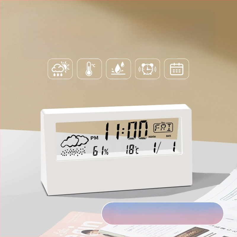 Настолен будилник за ученици с аналогов дисплей, кръгъл дизайн, батерийно захранване, механично движение