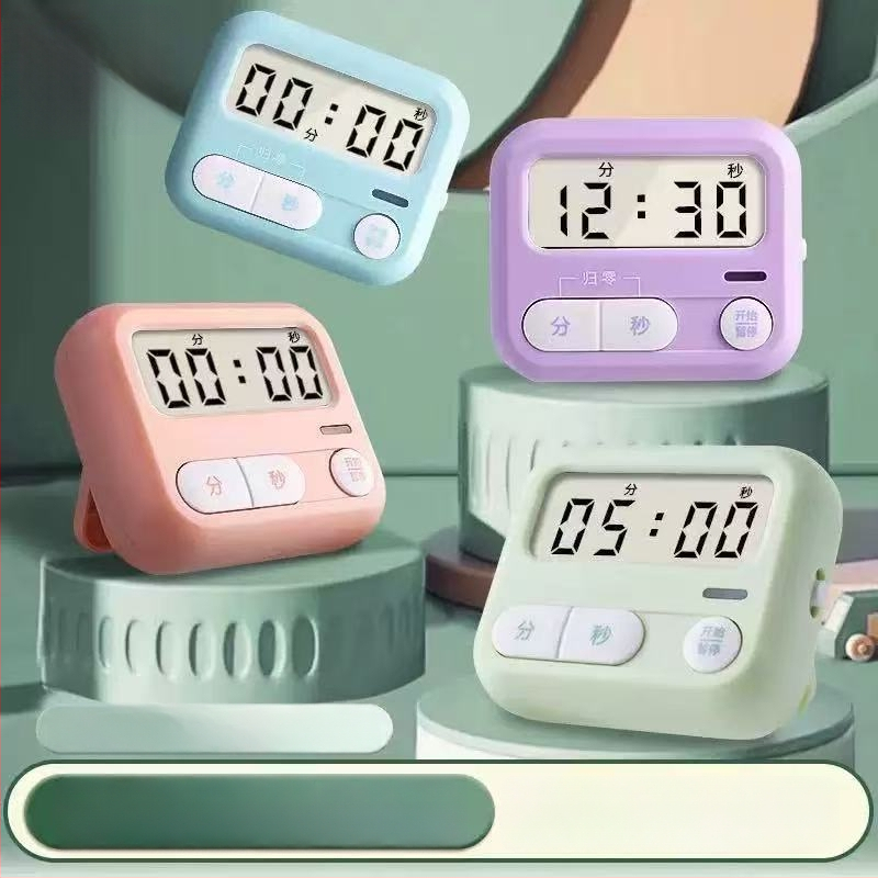 Morning light електронен таймер за обратно броене с цифров LED дисплей, батерийно захранване, пластмасов корпус