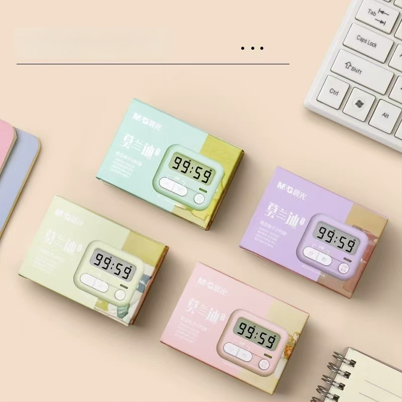 Morning light електронен таймер за обратно броене с цифров LED дисплей, батерийно захранване, пластмасов корпус