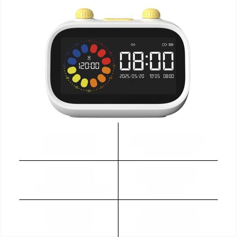 Часовник за деца — самостоятелен таймер за учене с обратно броене, презареждаем, циферблат от закалено стъкло, аналогов дисплей с показалка, ходов механизъм Little Busy Rabbit