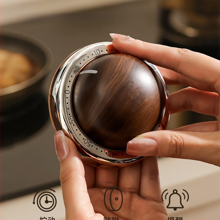 Механичен магнитен кухненски таймер с проектор и LED дисплей – корпус от пластмаса, визуален помощник за самодисциплина за деца