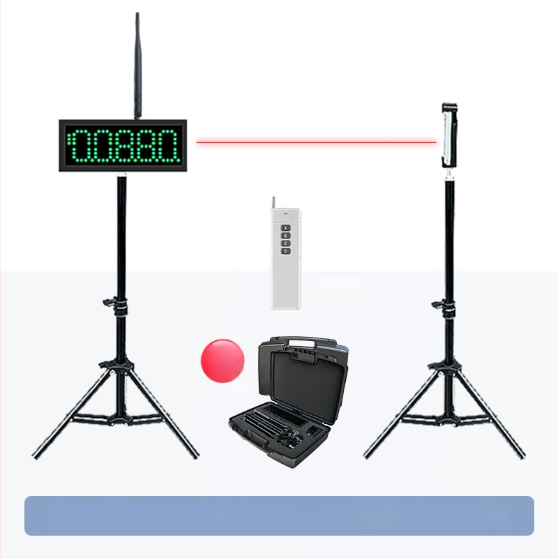 Инфрачерен електронен таймер с автоматичен сензор, безжичен, захранван с батерии, цифров дисплей, за лекоатлетика