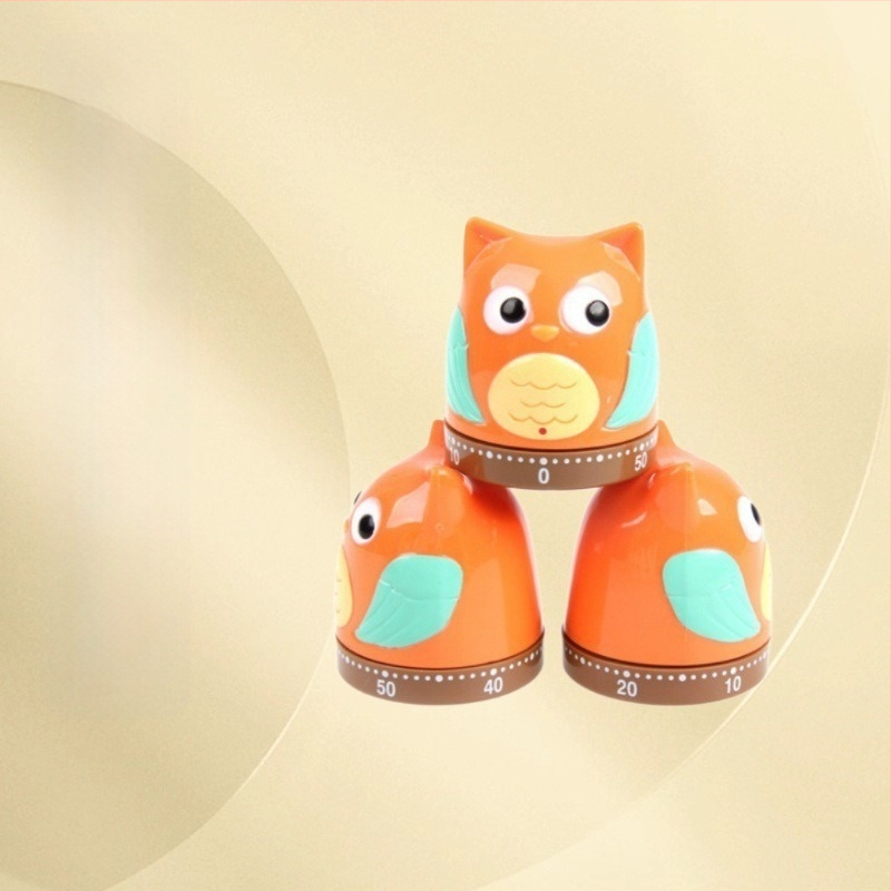 Механичен кухненски таймер с аларма за учене – обратно броене, механично задвижване, пластмасов корпус, указателен дисплей