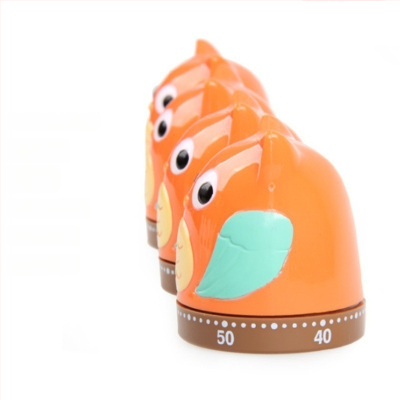 Механичен кухненски таймер с аларма за учене – обратно броене, механично задвижване, пластмасов корпус, указателен дисплей