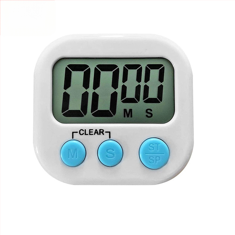 Електронен таймер за тренировки и грижа за външния вид с превключвател, LED дисплей, пластмасов корпус, захранване от батерии, хронограф