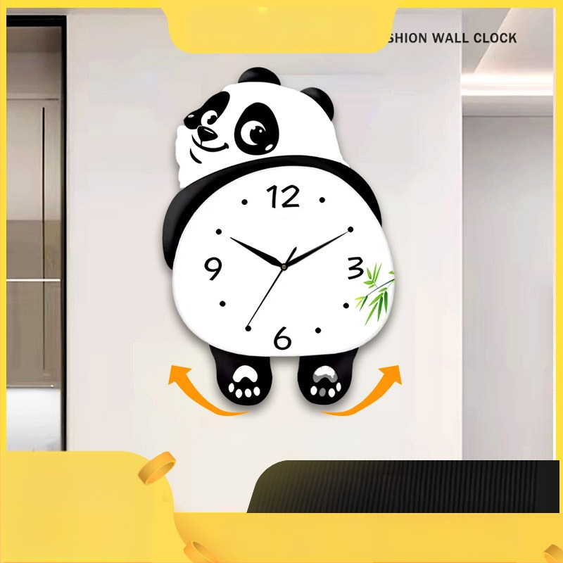 Panda nástenné hodiny - quartz, batériové napájanie, kruhový plastový ciferník, analóg, obývačka