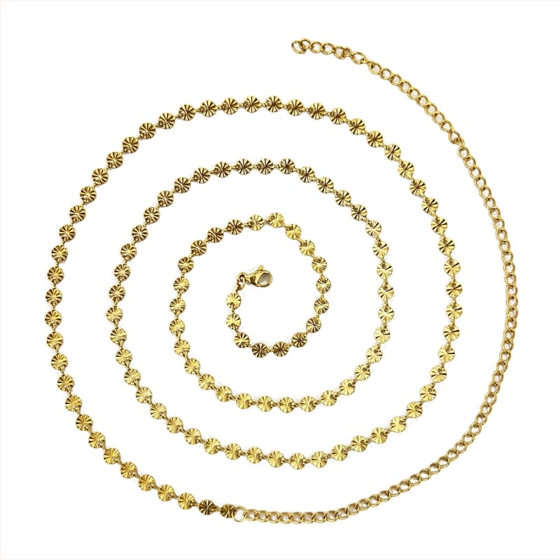 Стилен колан за талия от неръждаема стомана, с дизайн на двойни кръгове, дължина 60–80 см, ширина 0,4 см, ежедневен летен аксесоар.