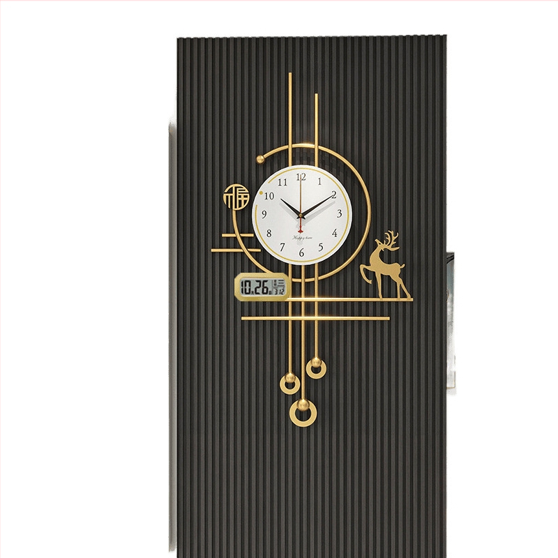 Wall Clock with Sapphire Case, Laminated Dial, Quartz Glass Mirror, Jump-Second Movement, Dry-Battery Powered