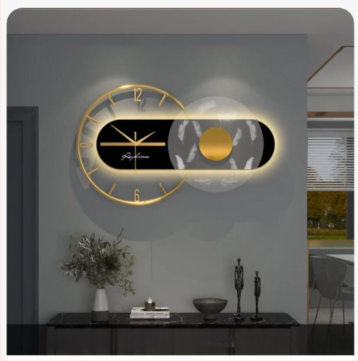 Nástenné hodiny (Nordický štýl, batériové napájanie, posuvný sekundový chod, plastové puzdro, akrylové zrkadlo)