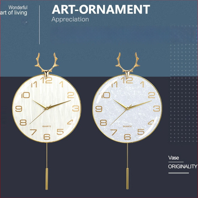 Nástenné hodiny - Nordic roh dizajn, ľahký luxus pre obývaciu izbu, kvarc, tichý chod, batériový pohon, kovové puzdro a ciferník