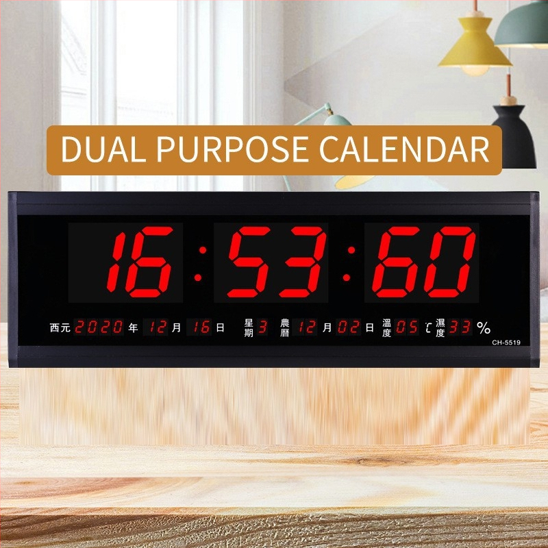 LED digitálne stolné hodiny s večným kalendárom, nočným svetlom, budíkom, svetovým časom, 24-hodinovým displejom