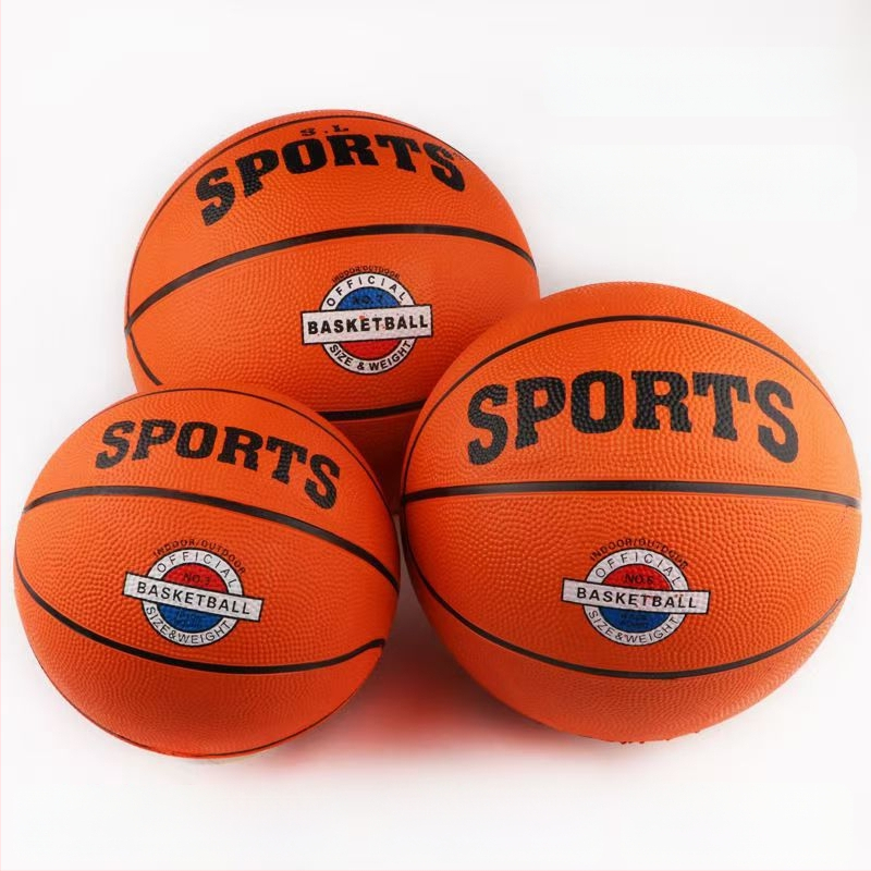 Gumový basketbal na školské tréningy No.3/4/5/7 – Pôvod Zhejiang; tlač loga k dispozícii