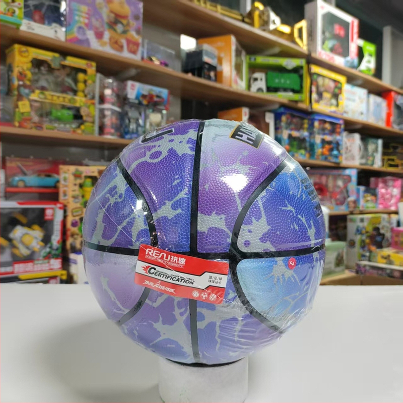 Svetelný basketbal pre exteriér, odolný PU materiál, jemný dojem kože (Model No. 7)