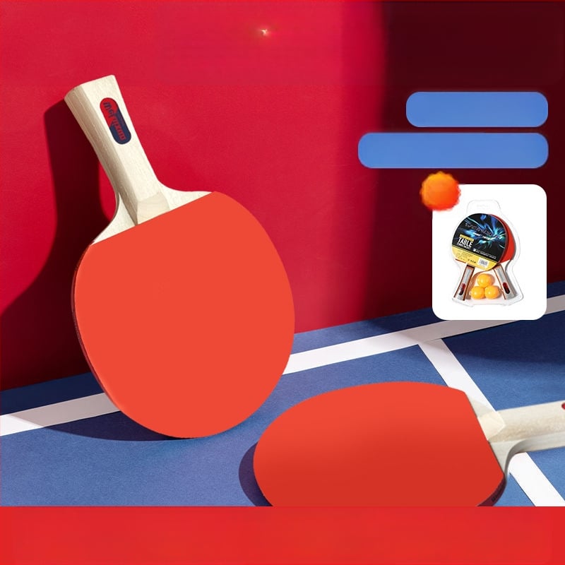 Raketa na stolný tenis Venezon s horizontálnym uchom, poplarová doska, guma so spätným lepením, vlastný logo