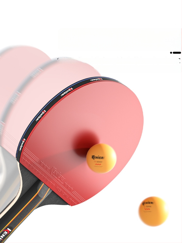 Knier Sada rakiet na stolný tenis pre deti a dospelých – profesionálna úroveň, horizontálna raketa, guma s lepidlom, dlhá rúčka, poplar doska
