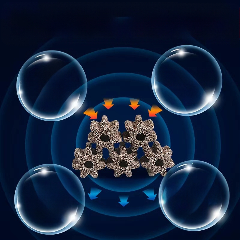 Maibao Filtračné médium pre akvárium z nerastných surovín – Duté guličky, Tehly a Osmiuholníkové kúsky