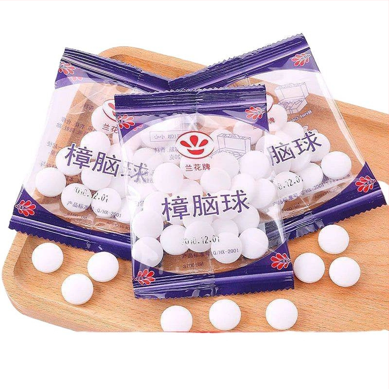 Mitrumu lodītes kukaiņu atbaidīšanai un garderobes aromātam, kamfora lodīte