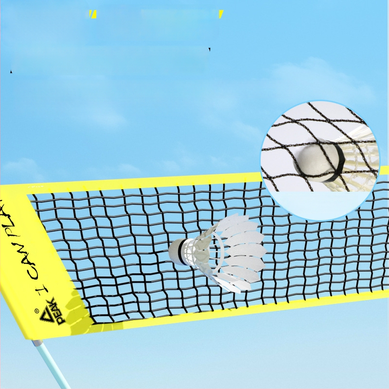 Peak Prenášateľný skladací rám badmintonu — pre vnútorné a vonkajšie použitie, nylon a sklenené vlákna, odnímateľné stĺpy