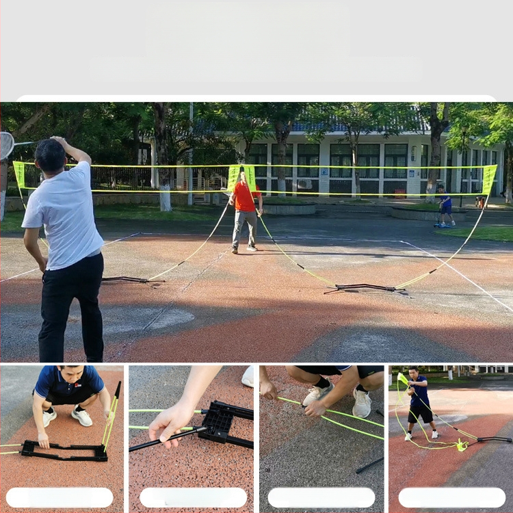 Prenosný rám na badmintonovú sieť, pre vonkajšie použitie, skladateľný, štandardná/profesionálna trieda, značka Mornstar/Morisdan