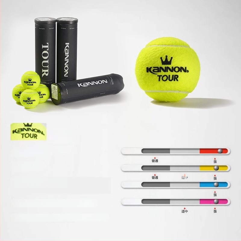 Tenisové loptičky pre tréning a súťaže, guma, značka Kannon Kanglong, vhodné pre tenis a badminton