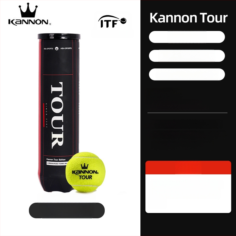 Tenisové loptičky pre tréning a súťaže, guma, značka Kannon Kanglong, vhodné pre tenis a badminton