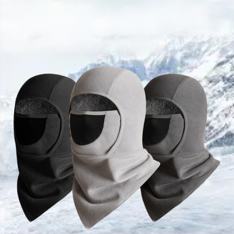 Cyklistická maska so zimnou flísovou výstelkou, vetruodolná a teplá ochrana tváre, unisex, ORI velúr látka