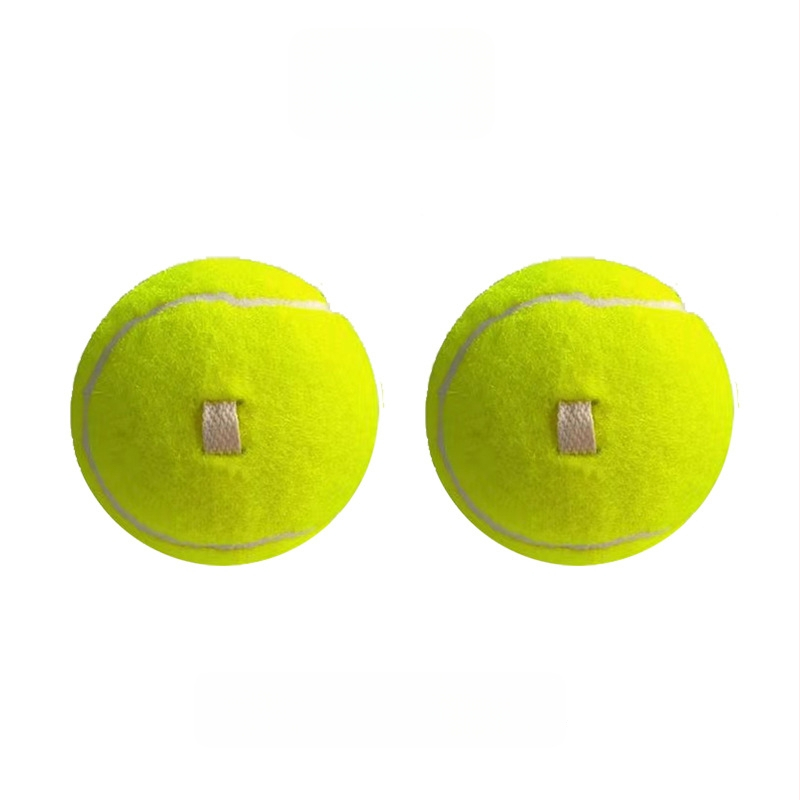 Tenisový tréner na samostatný tréning s upevneným lanom, elastický návratový káblik a lopta z chemickej vlákniny