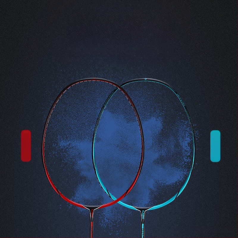 Wind raketa na badminton, rám z karbónových vlákien, hmotnosť 80–84 g, úchyt G5, rovný profil