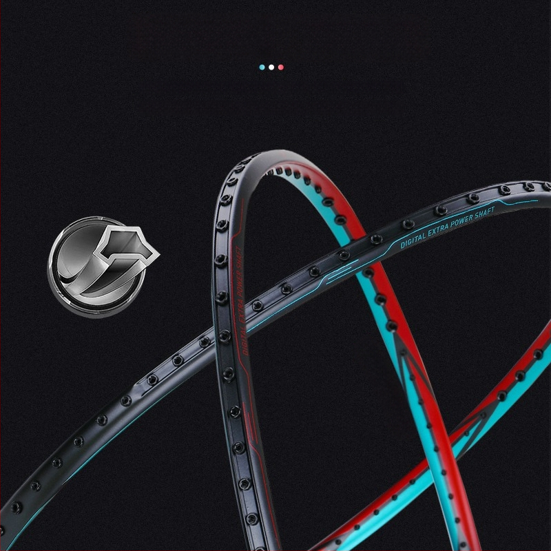 Wind raketa na badminton, rám z karbónových vlákien, hmotnosť 80–84 g, úchyt G5, rovný profil