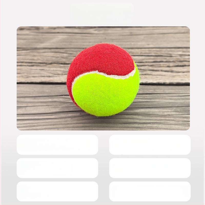 Jemná gumová tenisová loptička na tréning pre deti, nízky tlak, prechodová loptička pre začiatočníkov a tínedžerov