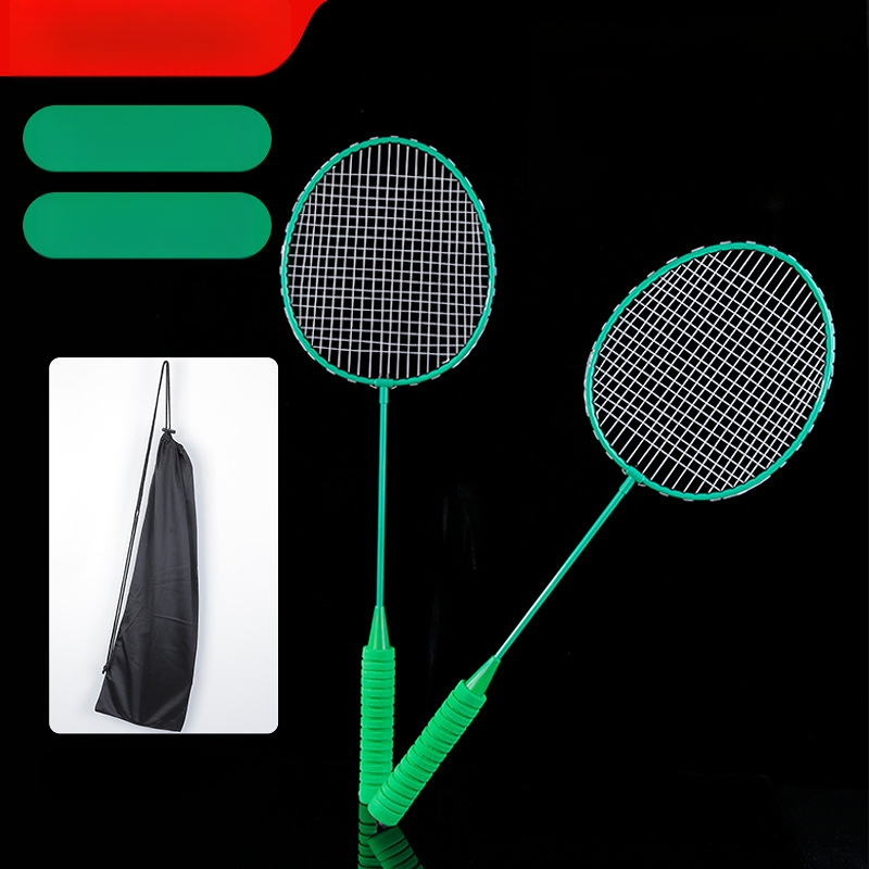 Bedmintonová raketa – rám zo železného zliatiny, nylonové šnúry, hmotnosť 95–100 g, priama úder, držadlo G1 (rám zo železného zliatiny; nylonové šnúry; hmotnosť 95–100 g; priama úder; držadlo G1)