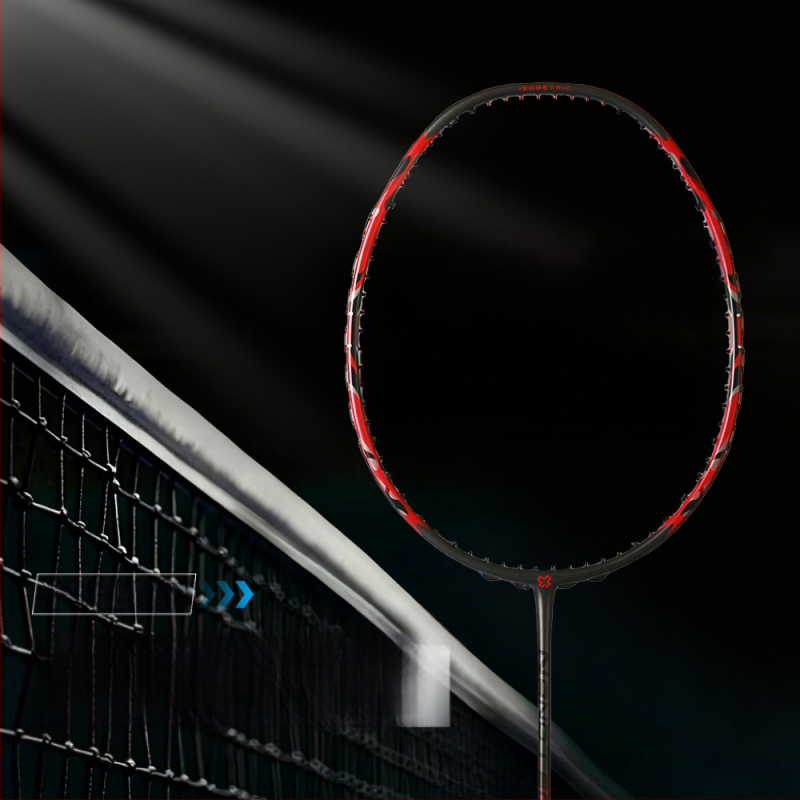 Raketa na badminton Psyche s plným karbónovým rámom, hmotnosť 85–89 g, hrúbka rúčky G5, priamy úder, stredná tuhosť