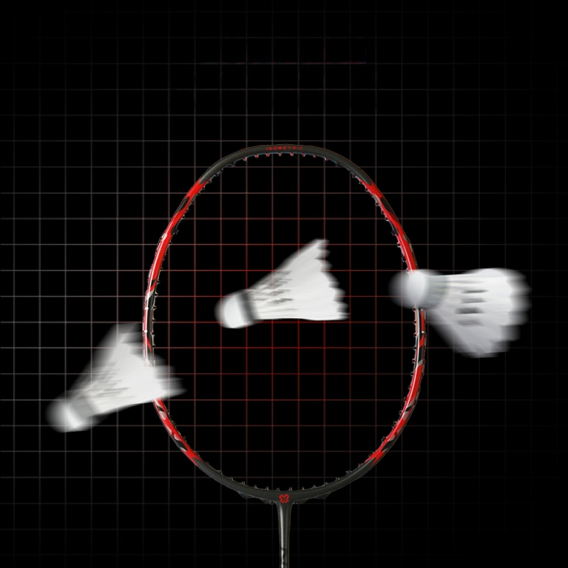 Raketa na badminton Psyche s plným karbónovým rámom, hmotnosť 85–89 g, hrúbka rúčky G5, priamy úder, stredná tuhosť