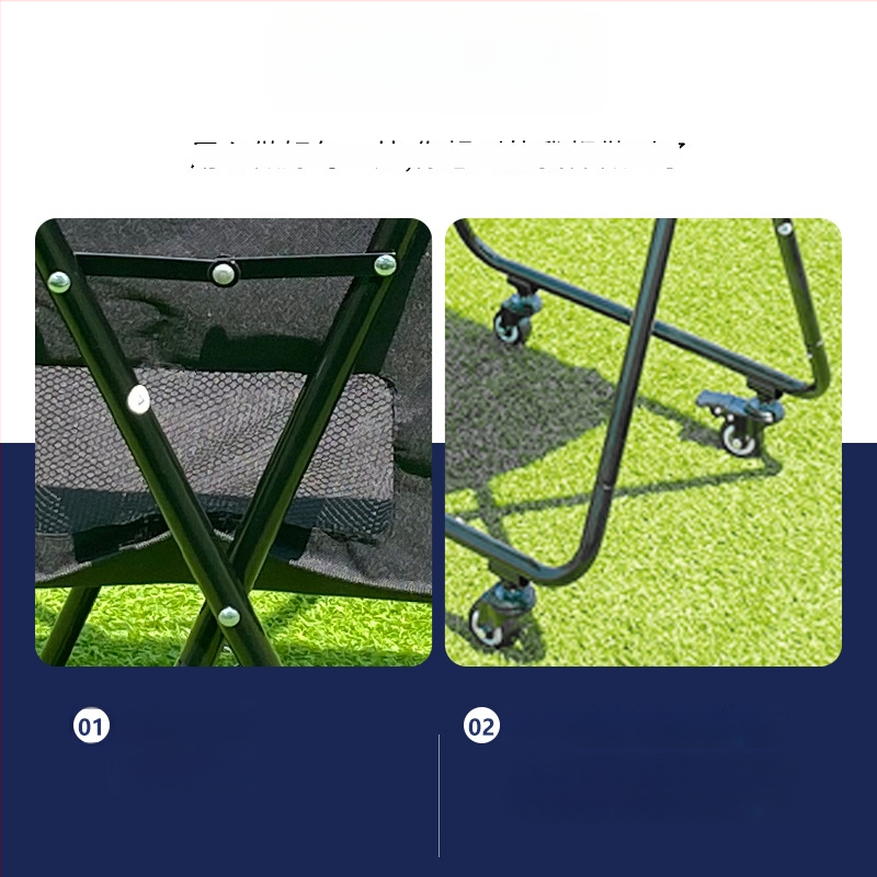 Prenosný skladací vozík na zber lopti na tenis, pickleball a baseball – veľká kapacita, rám z PVC a železnej rúrky, OEM prispôsobenie, Huizhou, Guangdong