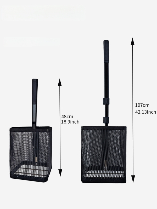 Prenosný teleskopický zberač tenisových loptičiek, odnímateľný, nastaviteľný uhol, model 89-45; materiál: Iné; špecifikácia: Predvolená položka; vhodný šport: Tenis