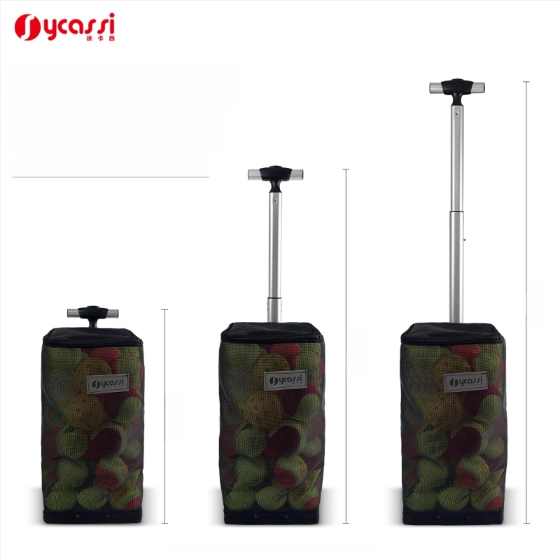 Zbierač loptičiek pre pickleball a tenis s veľkou kapacitou, spodným tlačným dizajnom a úložnou taškou