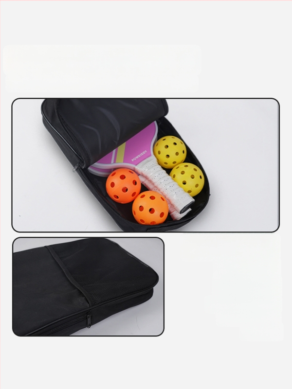 Taška na uloženie pickleball rakety z Oxford látky, ochrana proti poškriabaniu a opotrebeniu, prenosná s nastaviteľným remienkom, veľká kapacita, Davis