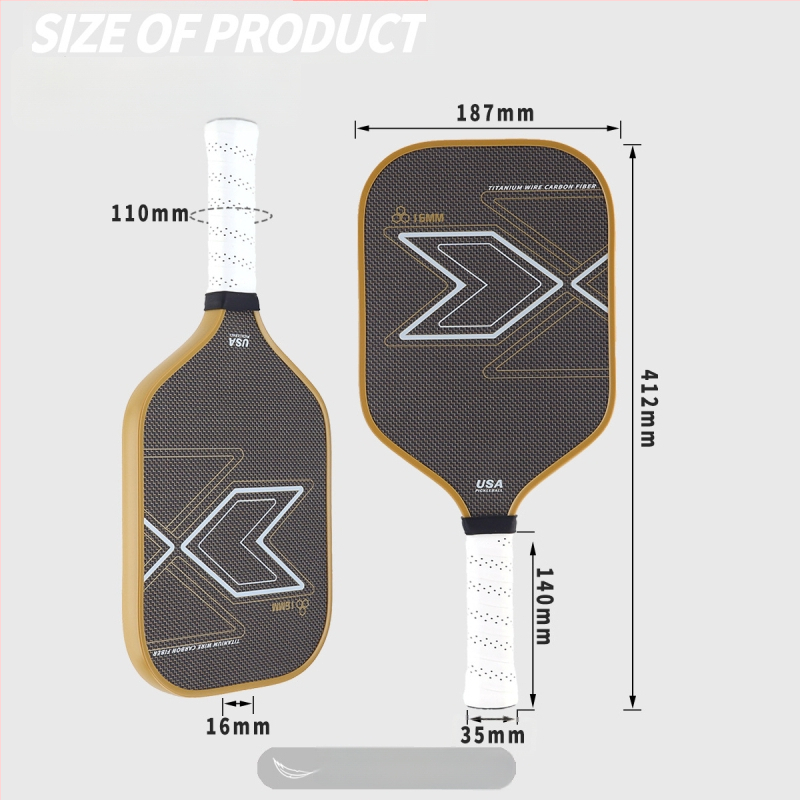 Raketa pickleball z uhlíkových vlákien, značka Constant Cabin, textúra látky, matný dizajn, jadro PP honeycomb, hmotnosť 230±5 g