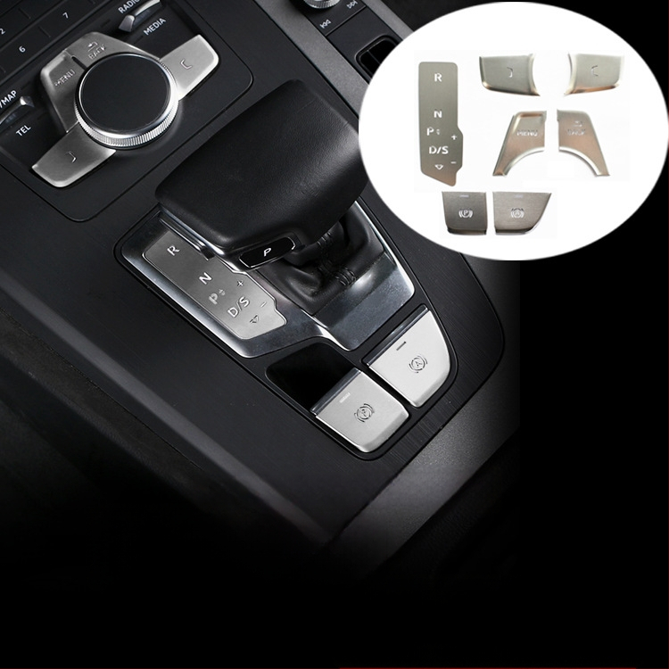 Audi Q5L dekoračné centrálne tlačidlo pre štart jedným tlačidlom a elektronickú ručnú brzdu – hliníková zliatina, bez loga, bez prispôsobenia